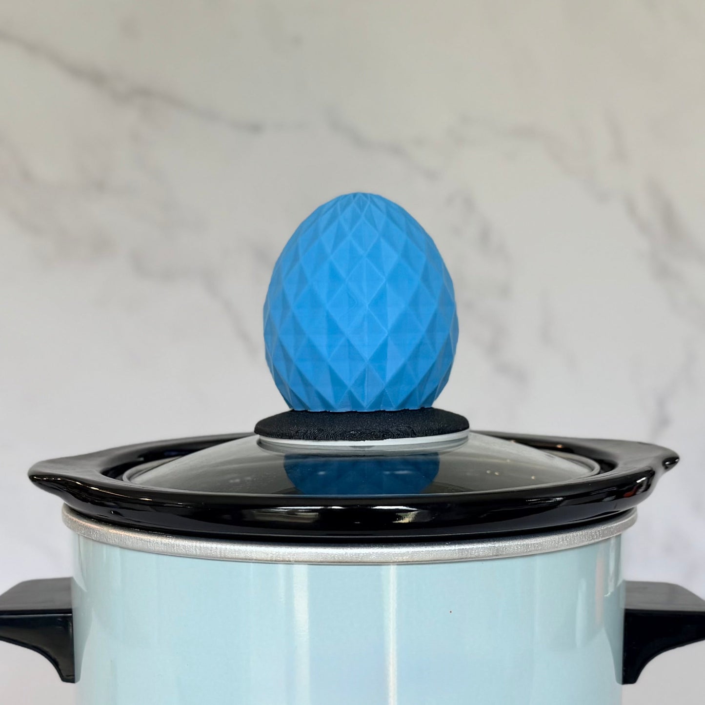novelty interchangeable slow cooker handle geometric egg